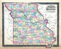 State County Map, Missouri State Atlas 1873